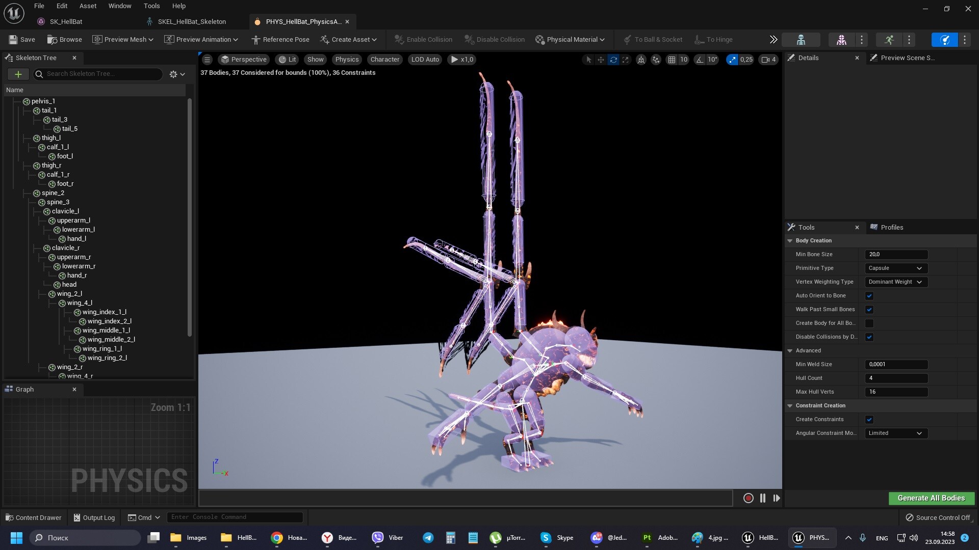 Hell bat in Characters - UE Marketplace