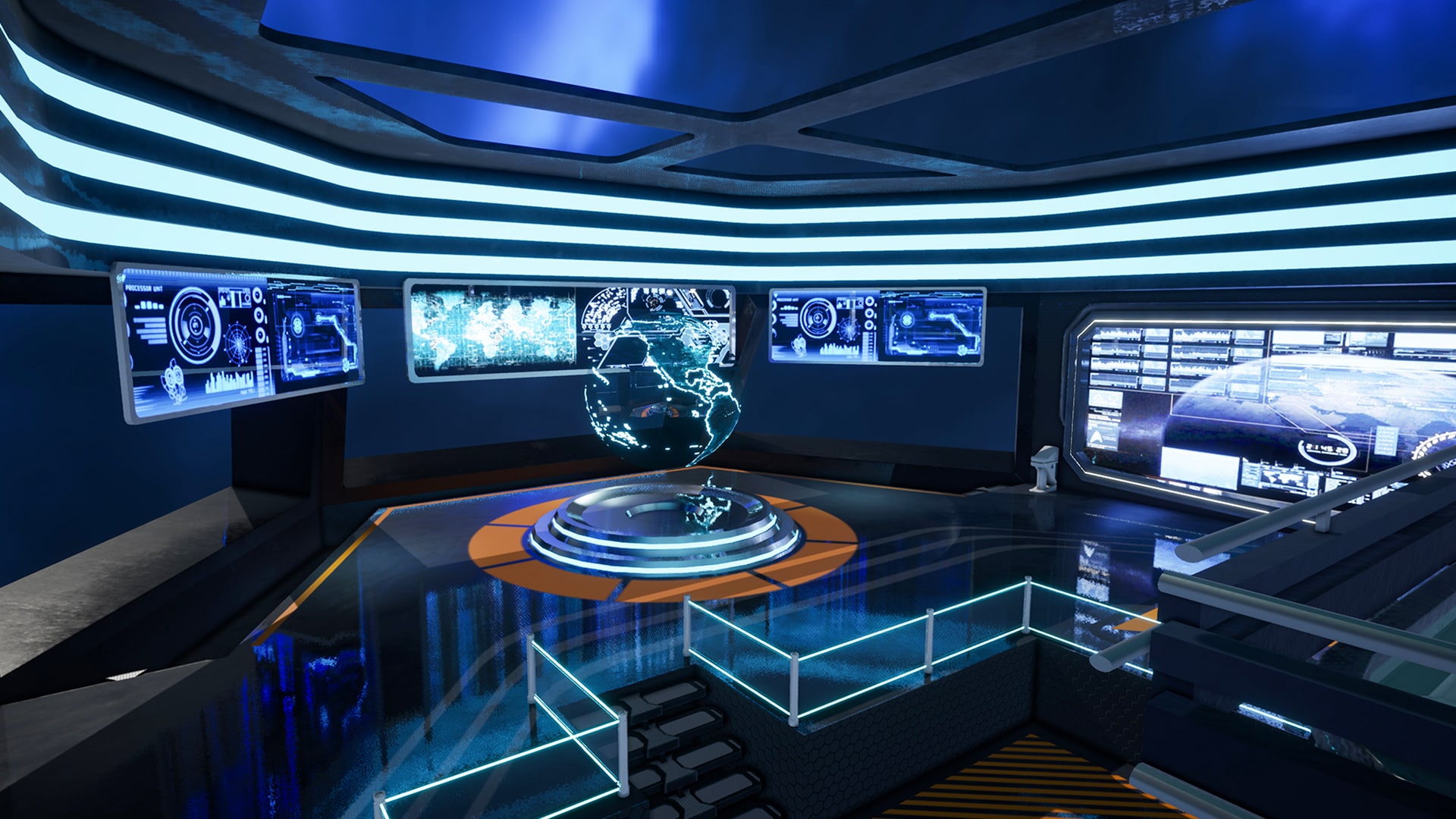 COMMAND CENTER FUTURISTIC SCI-FI