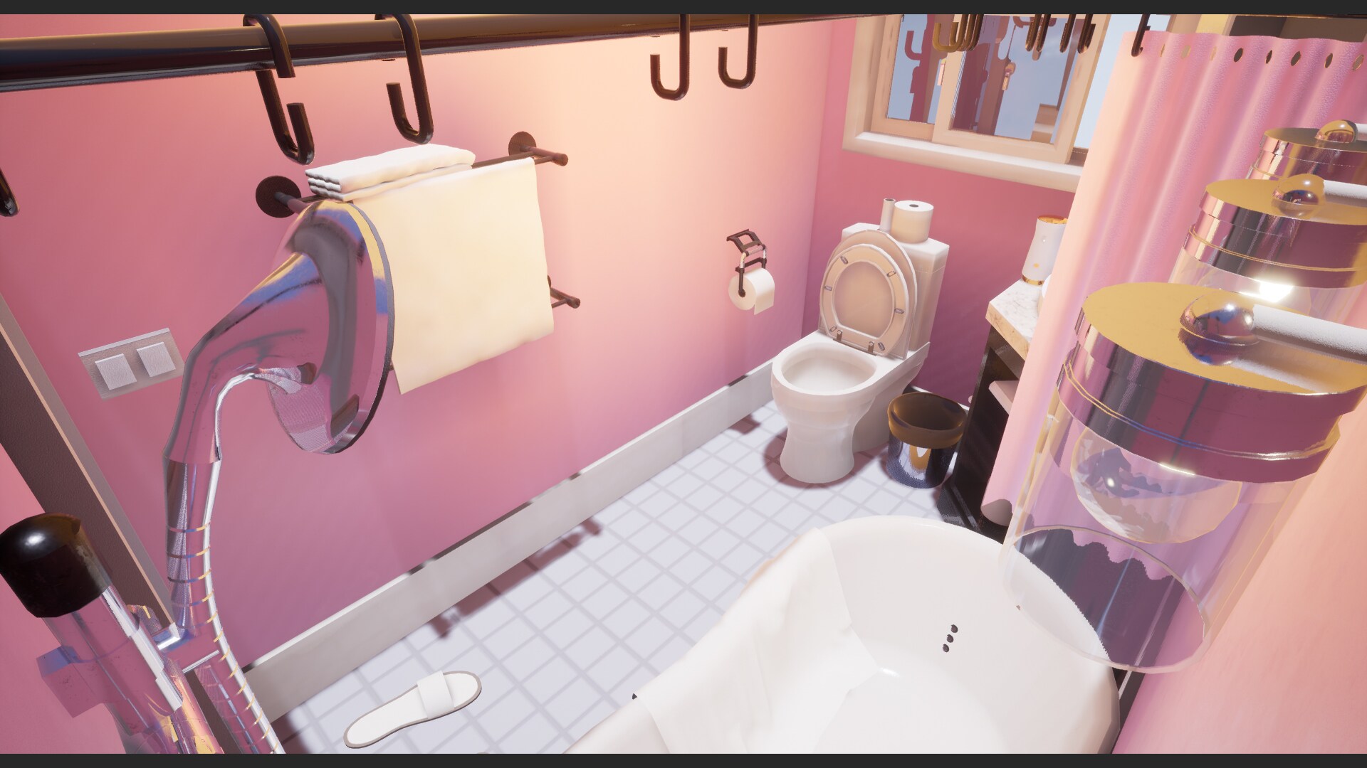 Interior & Game Bathroom Pack v.01 in Props UE Marketplace