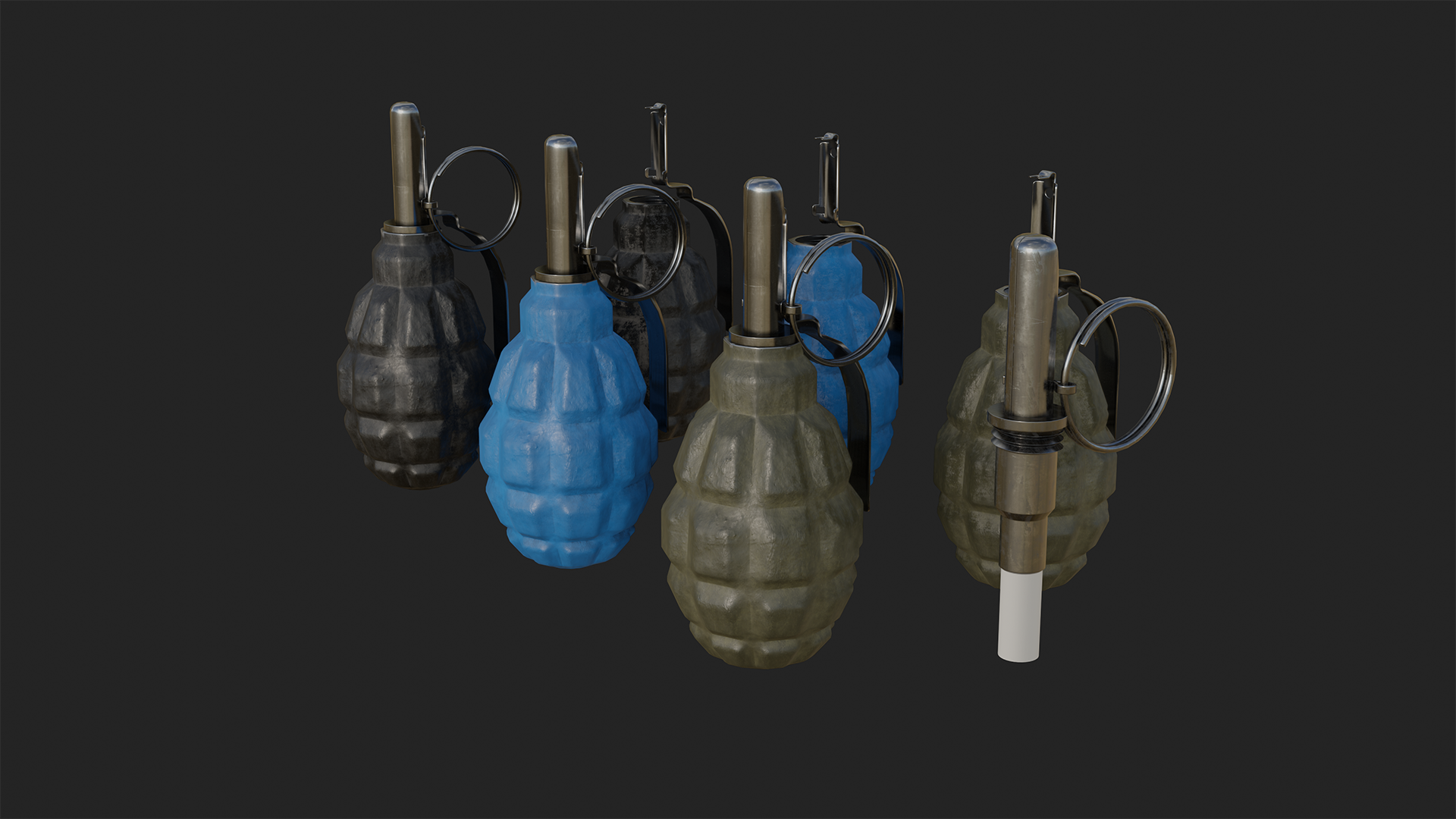 F1 (Hand Grenade 6) in Props UE Marketplace