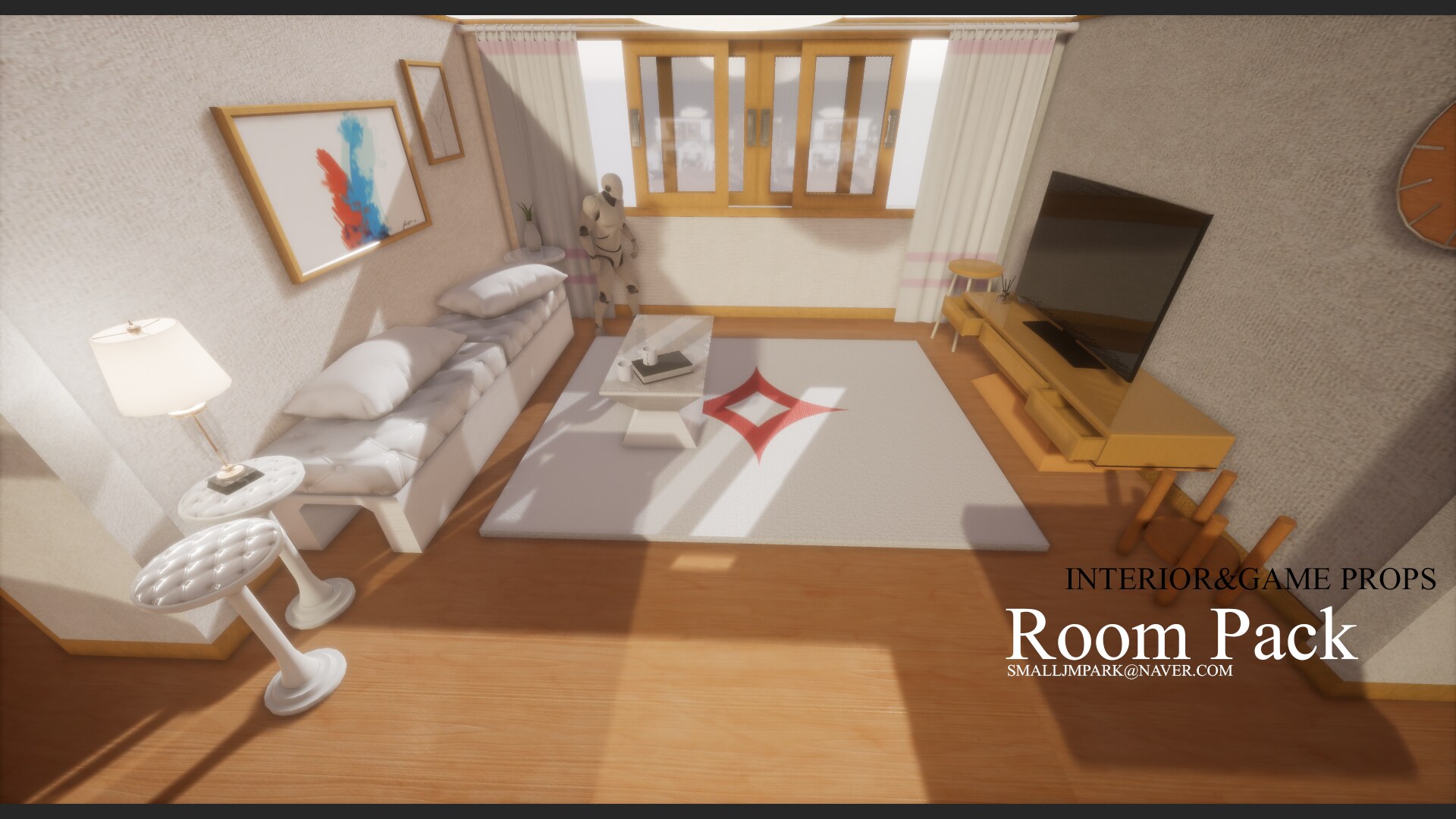 Interior & Game Room props v.01 in Props UE Marketplace