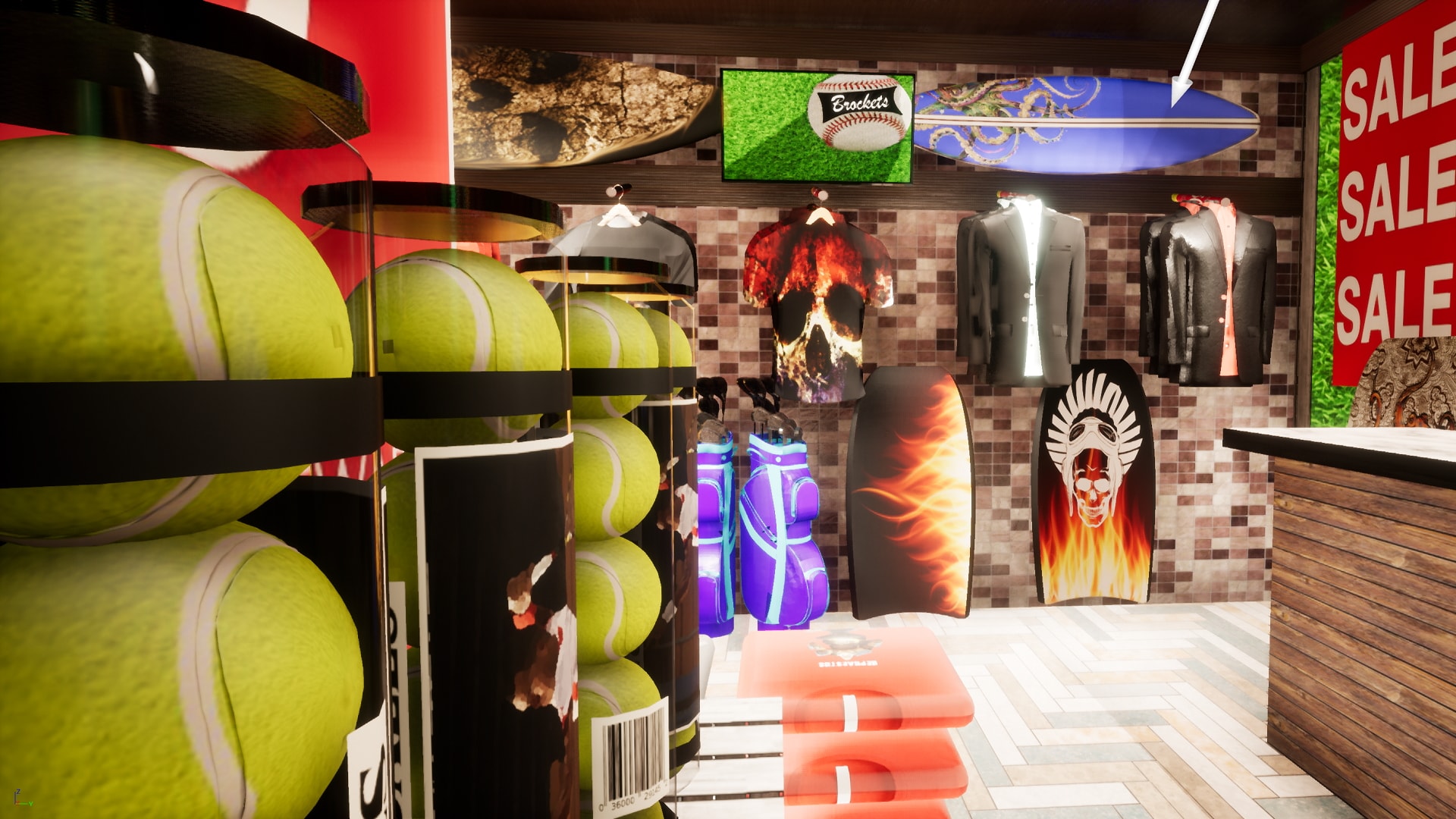 Clothing and Sports Fashion Store in Environments UE Marketplace