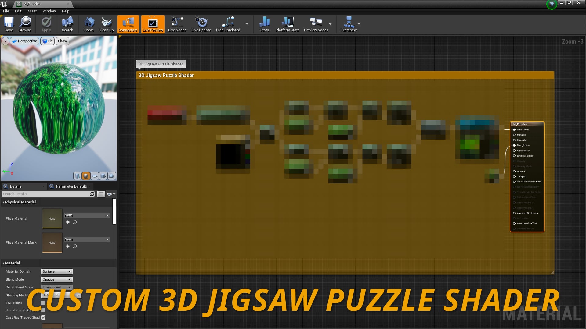 JIGSAW PUZZLE TEMPLATE 3D in Blueprints - UE Marketplace