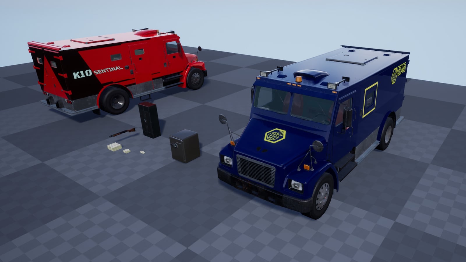 Armor Bank Truck In Props UE Marketplace