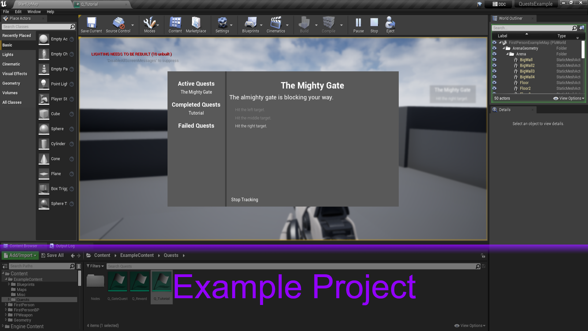 Quest Handling System in Code Plugins UE Marketplace
