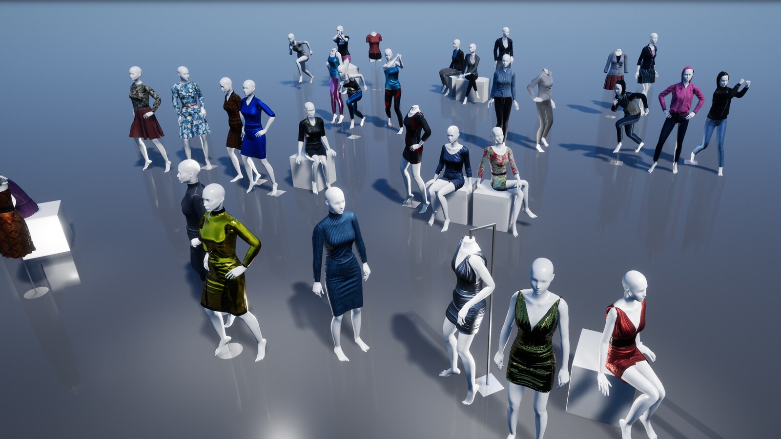 Female Mannequins in Props UE Marketplace