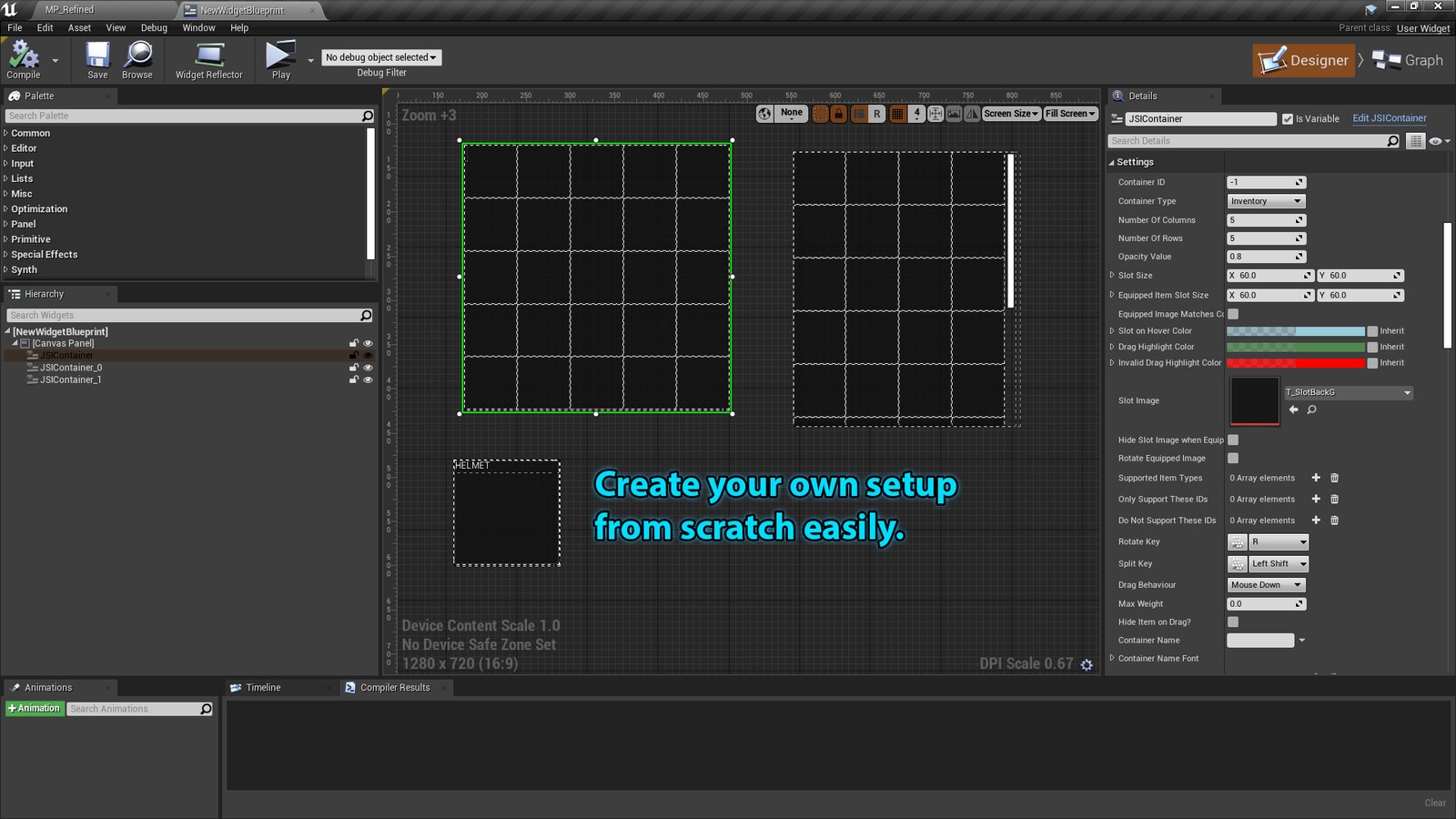 Advanced Jigsaw Inventory system in Blueprints UE Marketplace