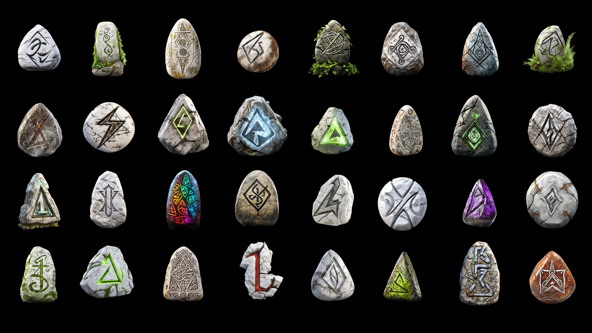Runestones v2 Icons in 2D Assets UE Marketplace