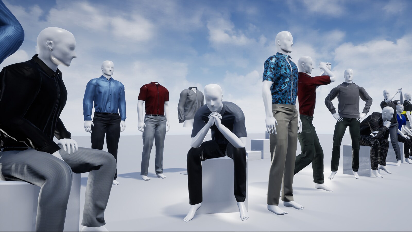 Male Mannequins in Props UE Marketplace