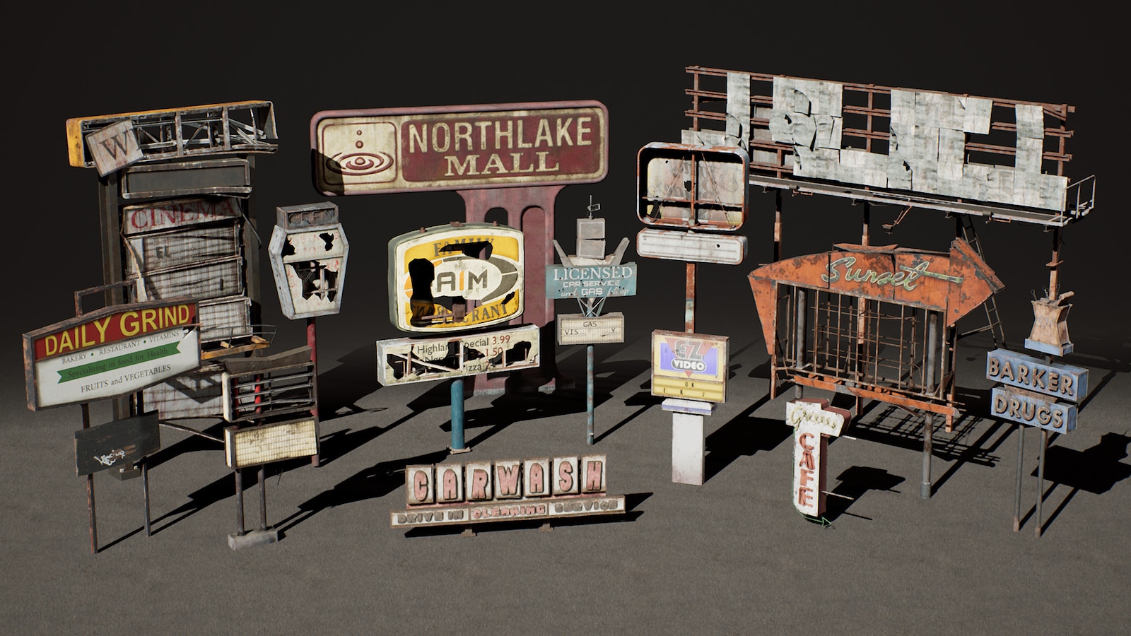 post-apocalyptic-signs-vol-1-in-props-ue-marketplace