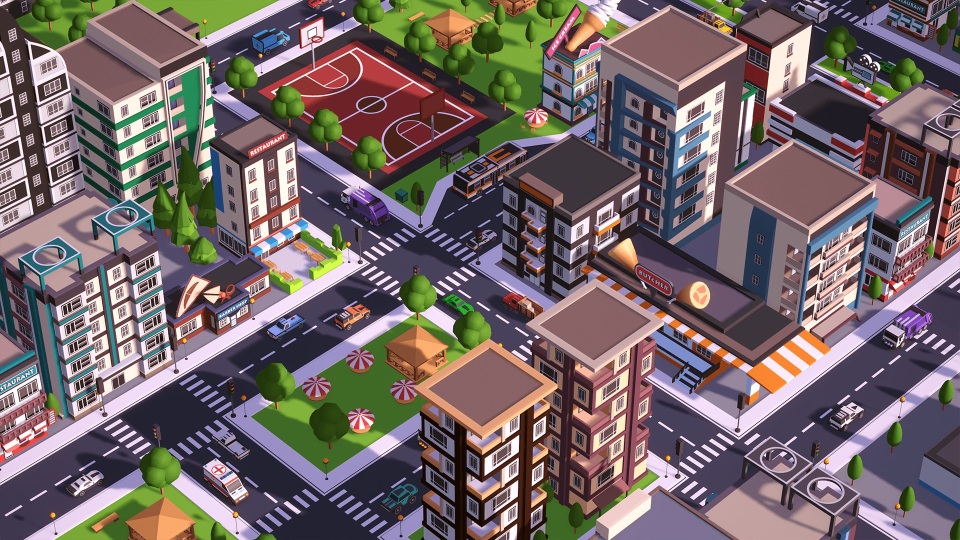 POLYPACK - City Pack - Low Poly Asset in Environments - UE Marketplace