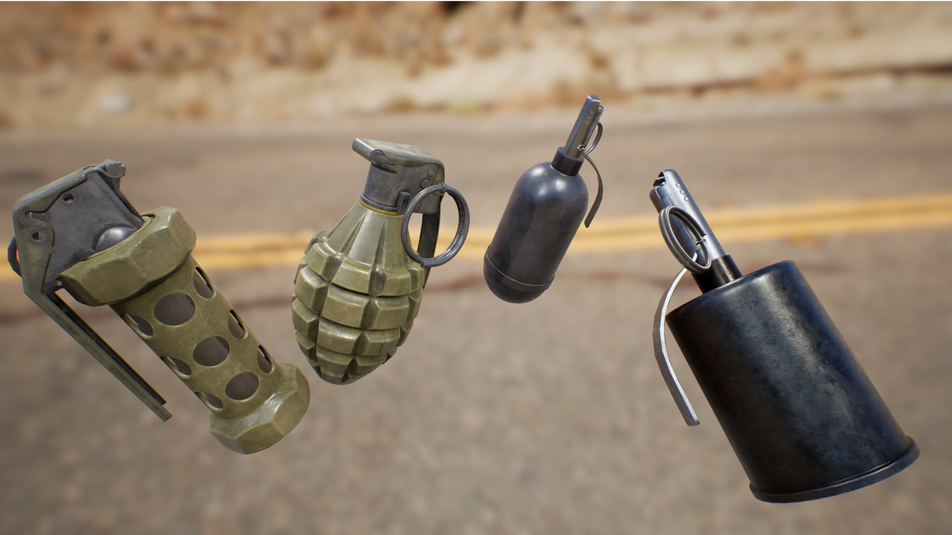Pbr Grenade pack in Props - UE Marketplace