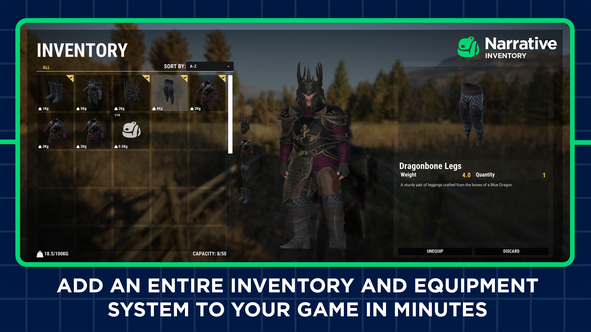 Narrative Inventory - Inventory & Equipment System