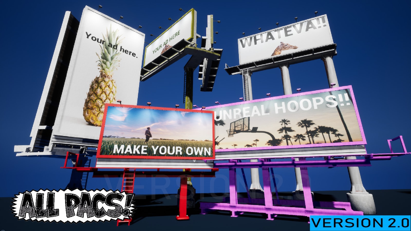 Road Sign & Billboard Generator Pack in Blueprints UE Marketplace