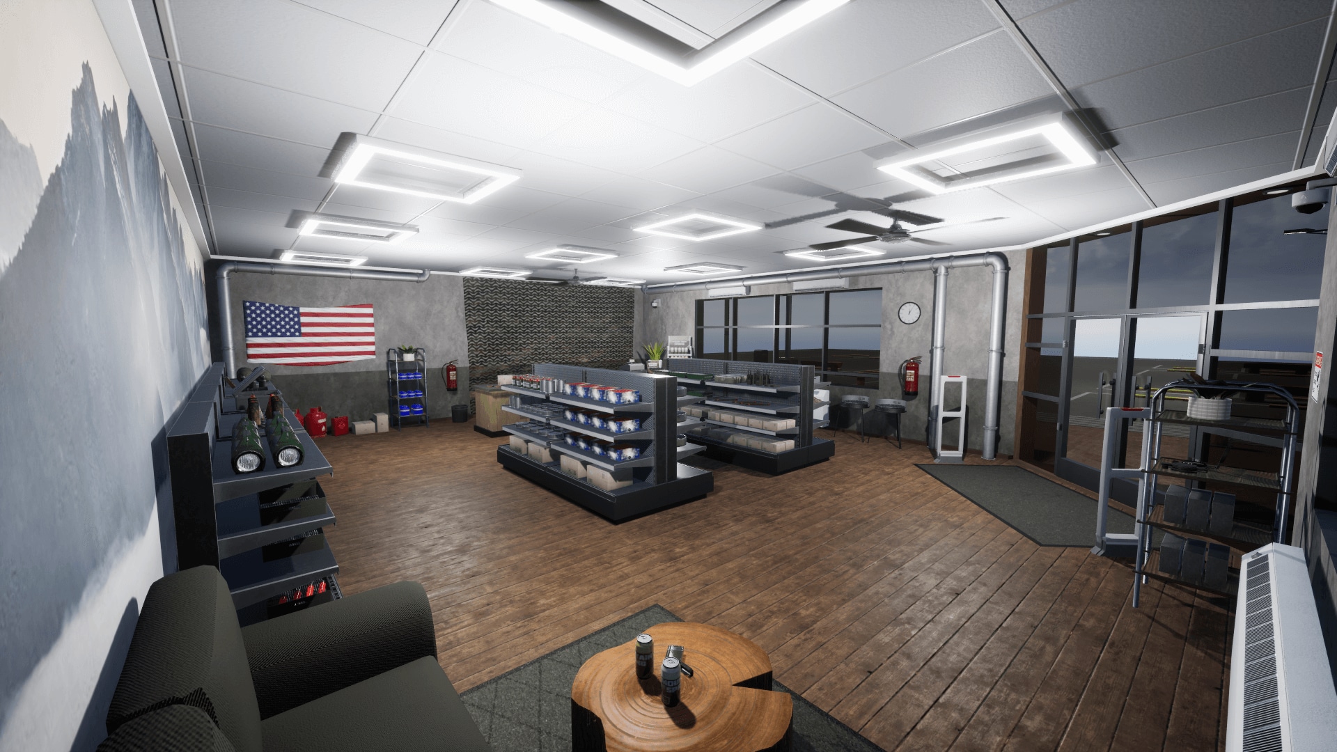 在道具创建的Outdoor survival store 虚幻引擎商城