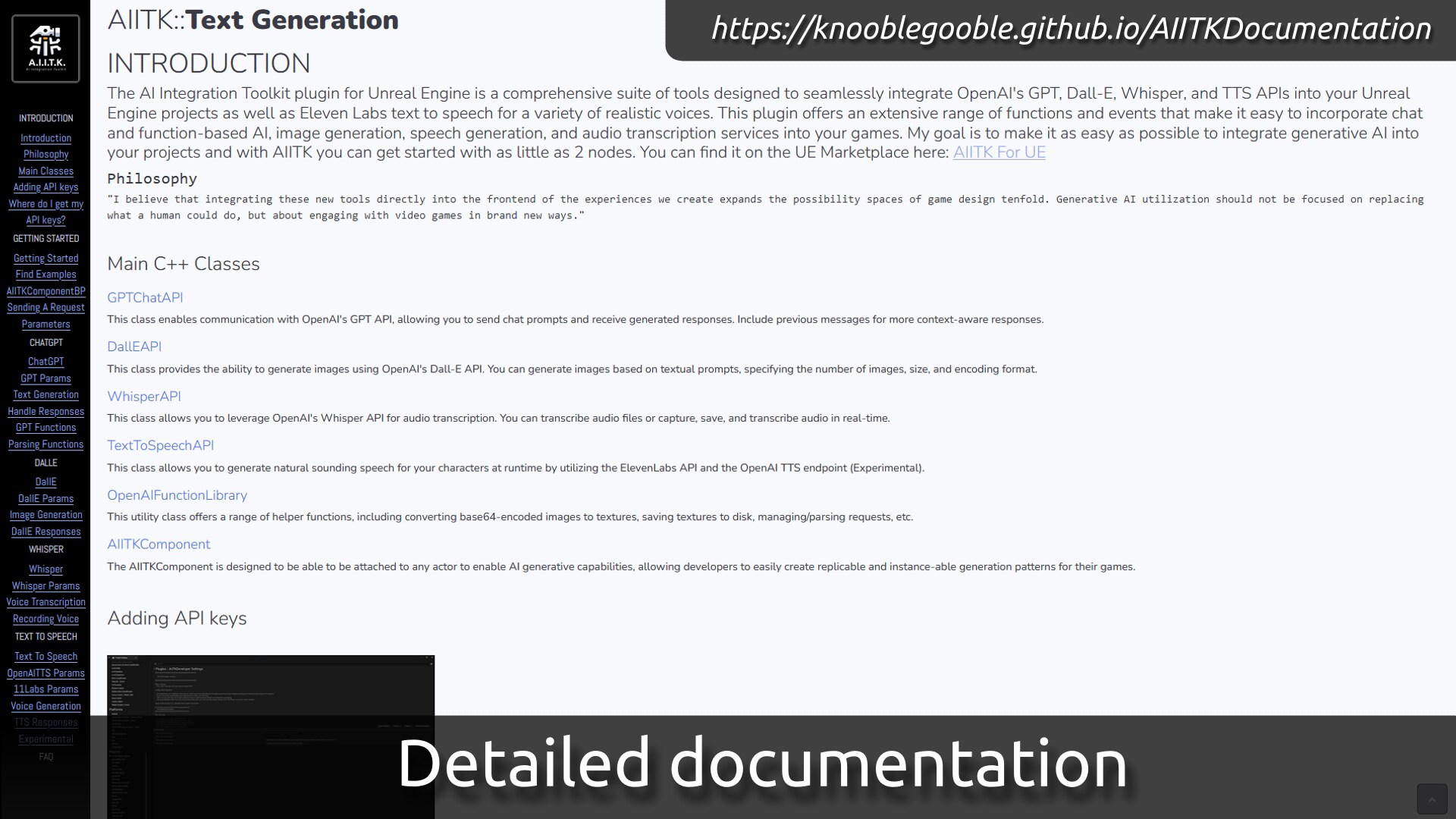 AI Integration Toolkit (AIITK) in Code Plugins - UE Marketplace
