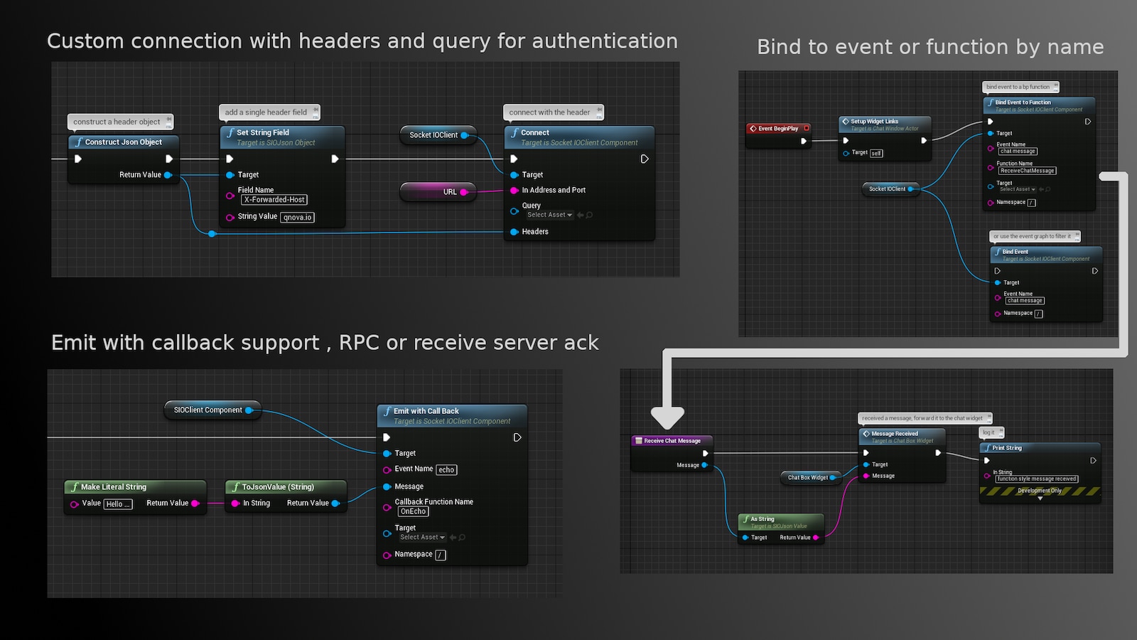 Socket io client in code plugins ue marketplace
