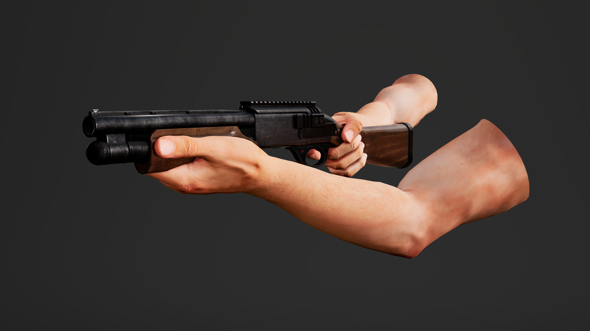 Animated FPS American Shotgun Pack