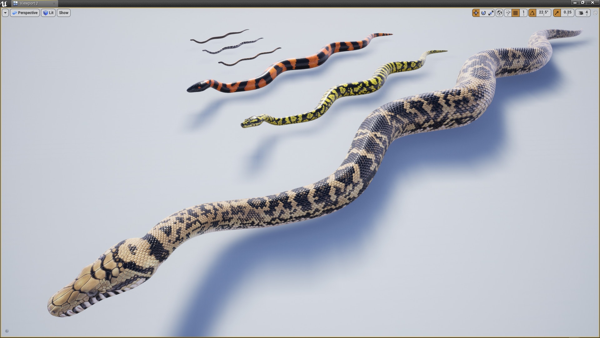 Animated Pythons Volume 4 in Characters - UE Marketplace