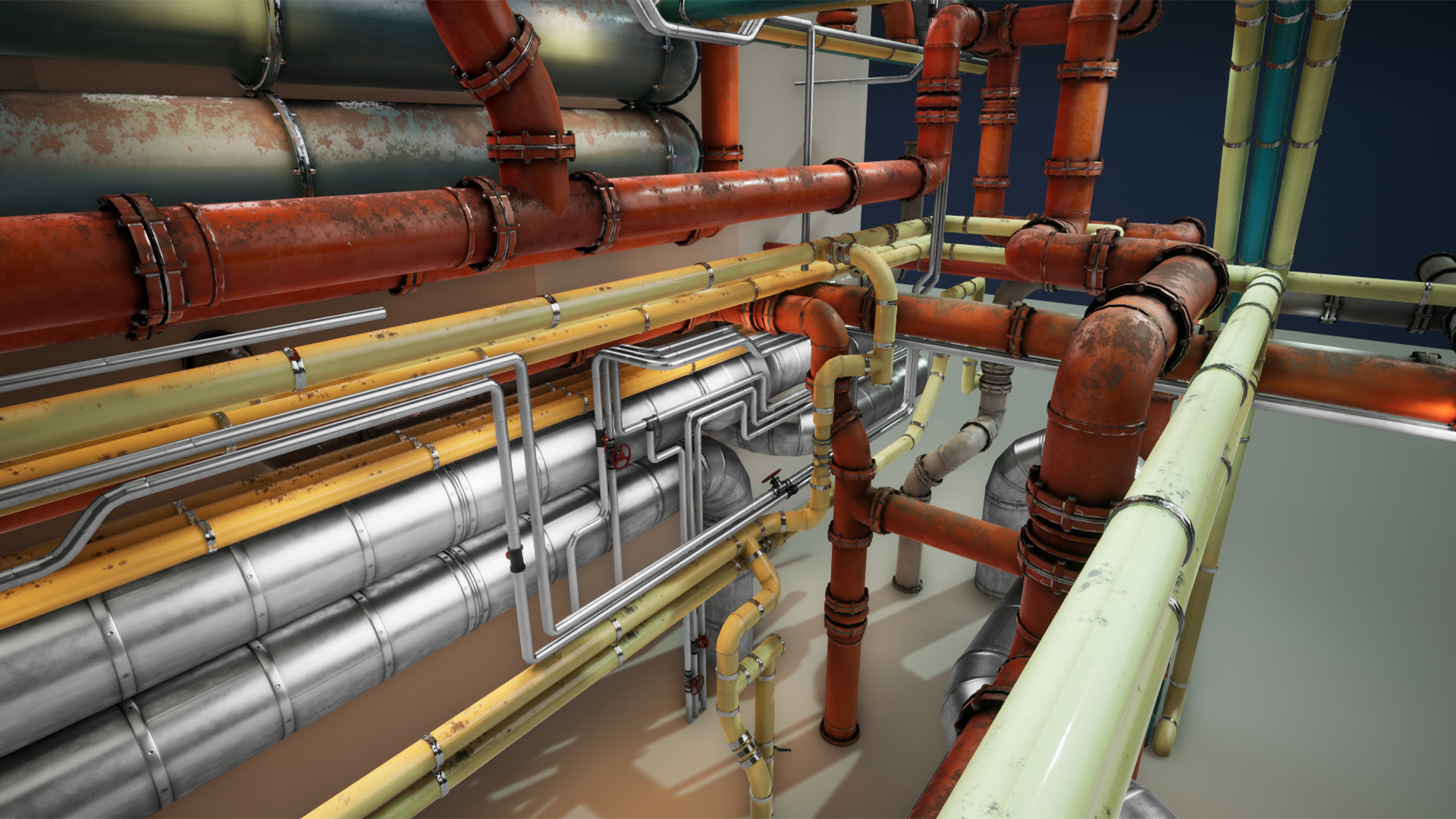 Industrial Pipe Package by Timothy Dries in Props UE4 Marketplace