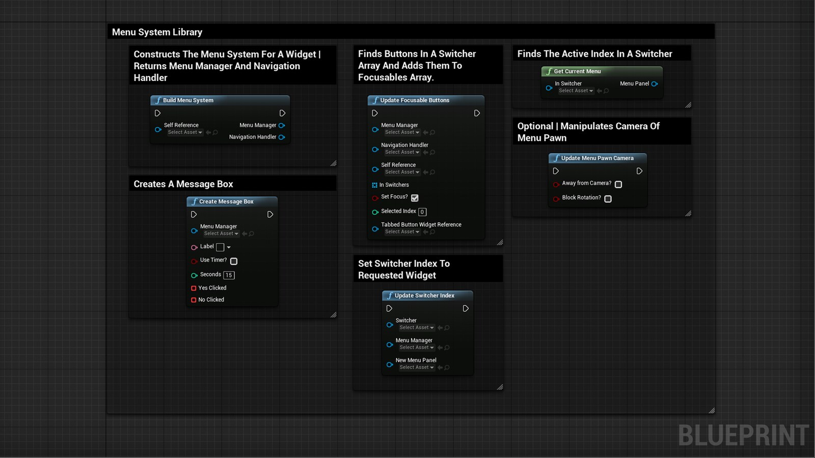 Game Menu System in Blueprints - UE Marketplace