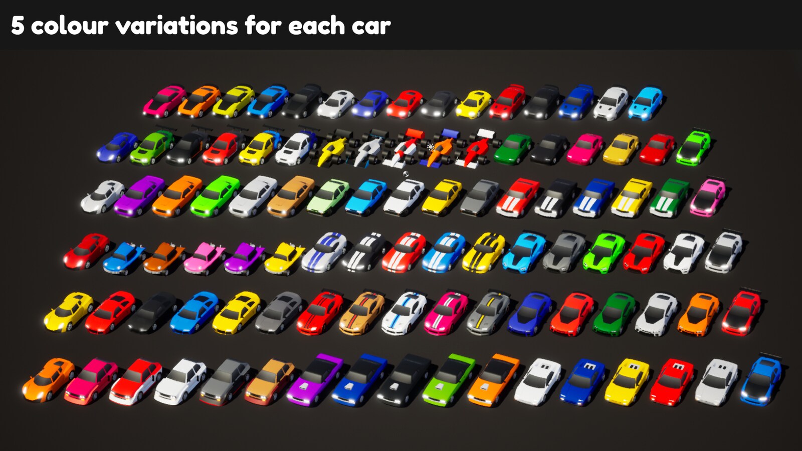 ARCADE: Mega Racing Cars Pack, 카테고리 소품 - UE 마켓플레이스