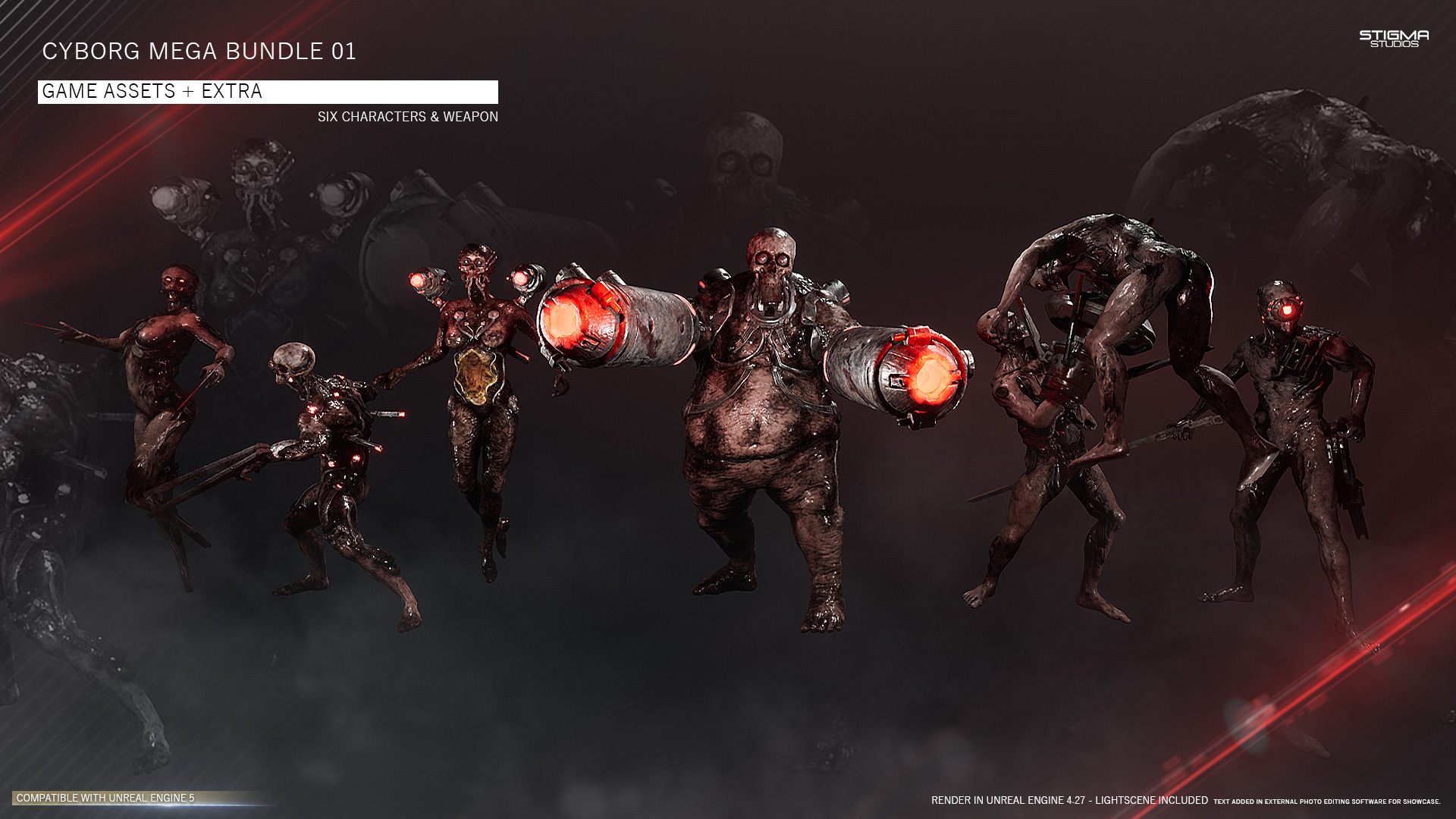 Cyborg Mega Bundle 01 - Game Assets + Extra