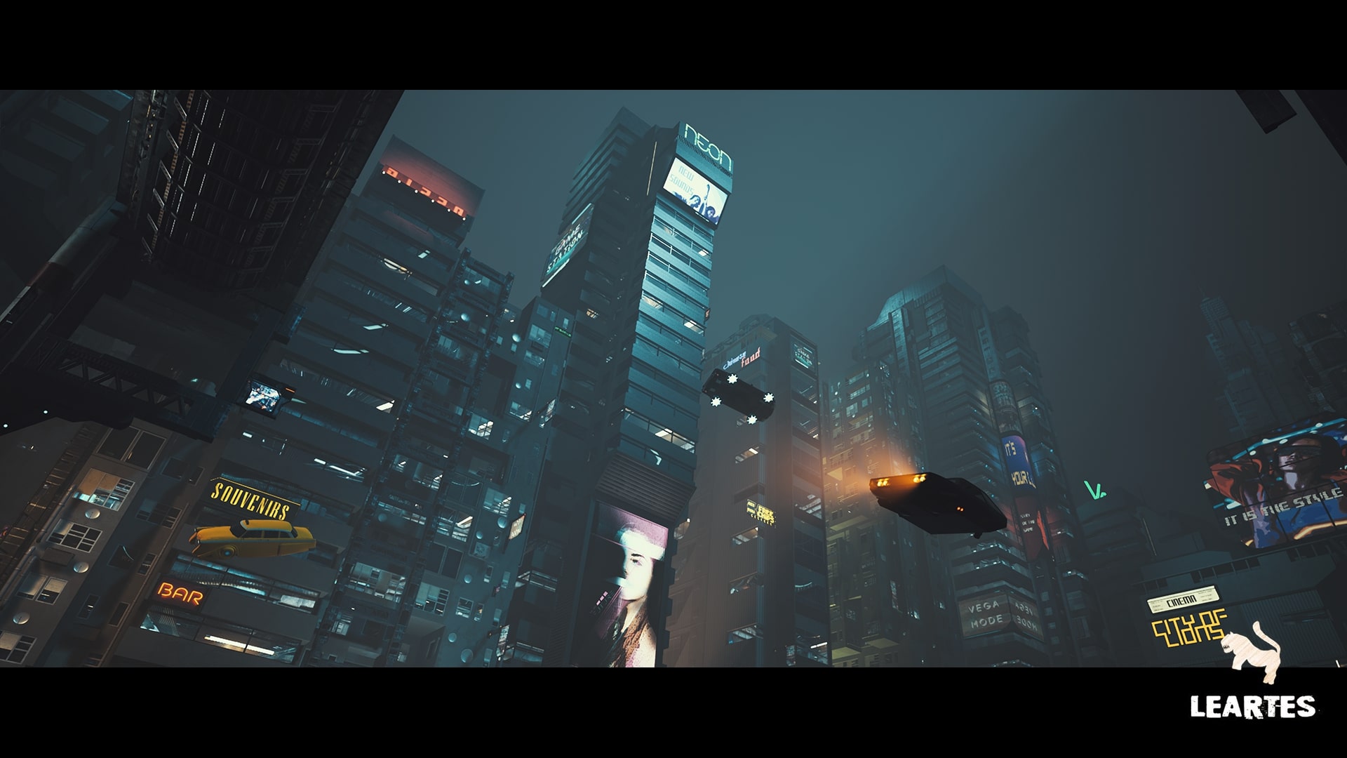 Cyberpunk Environment Megapack (Modular / with Interiors )