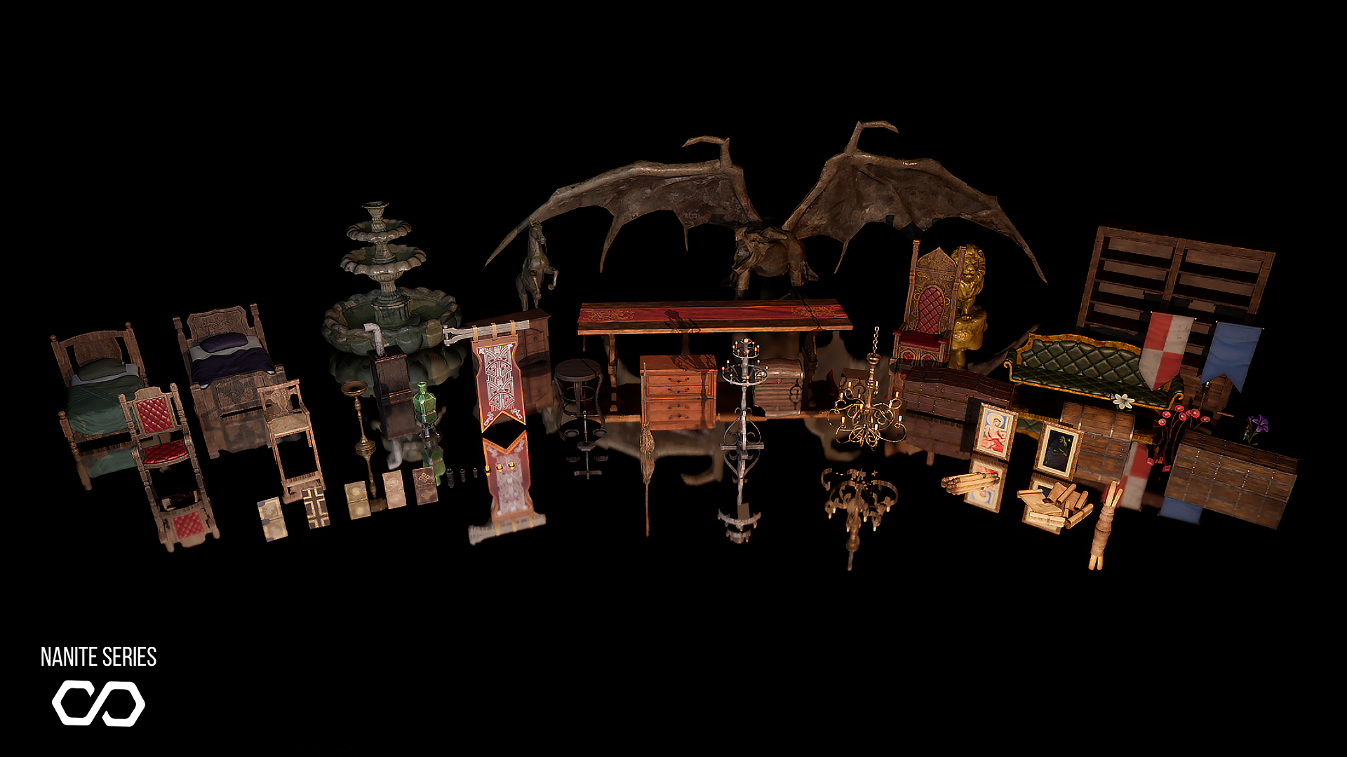 [Nanite] Medieval Castle Kit - Medieval Castle Props