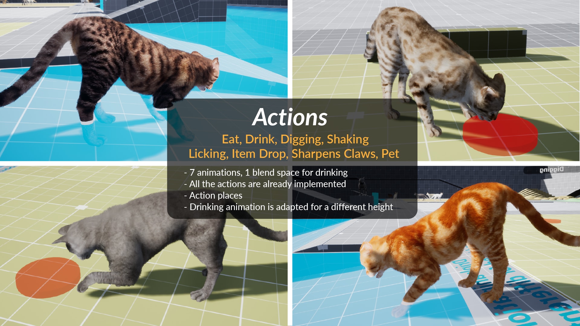 在角色创建的advanced Cats 虚幻引擎商城