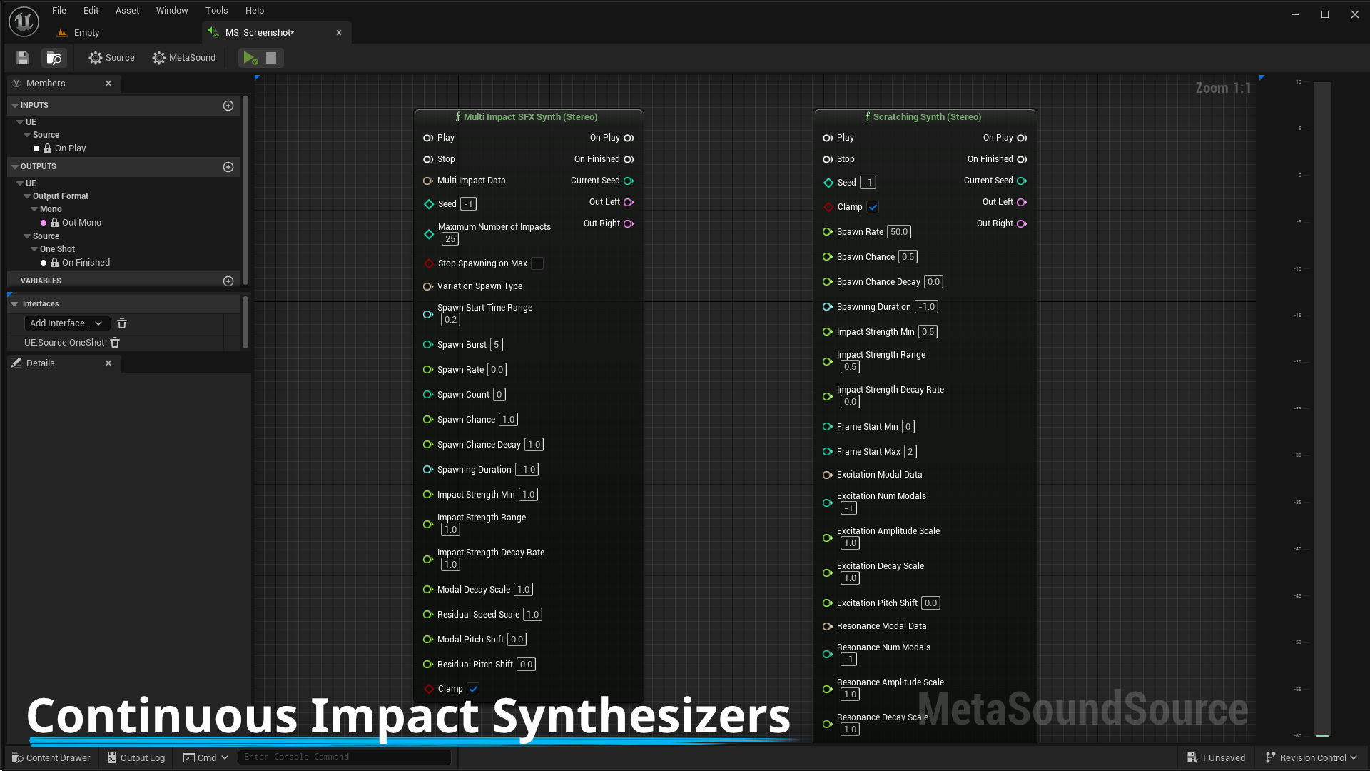 Impact SFX Synthesizer in Code Plugins UE Marketplace