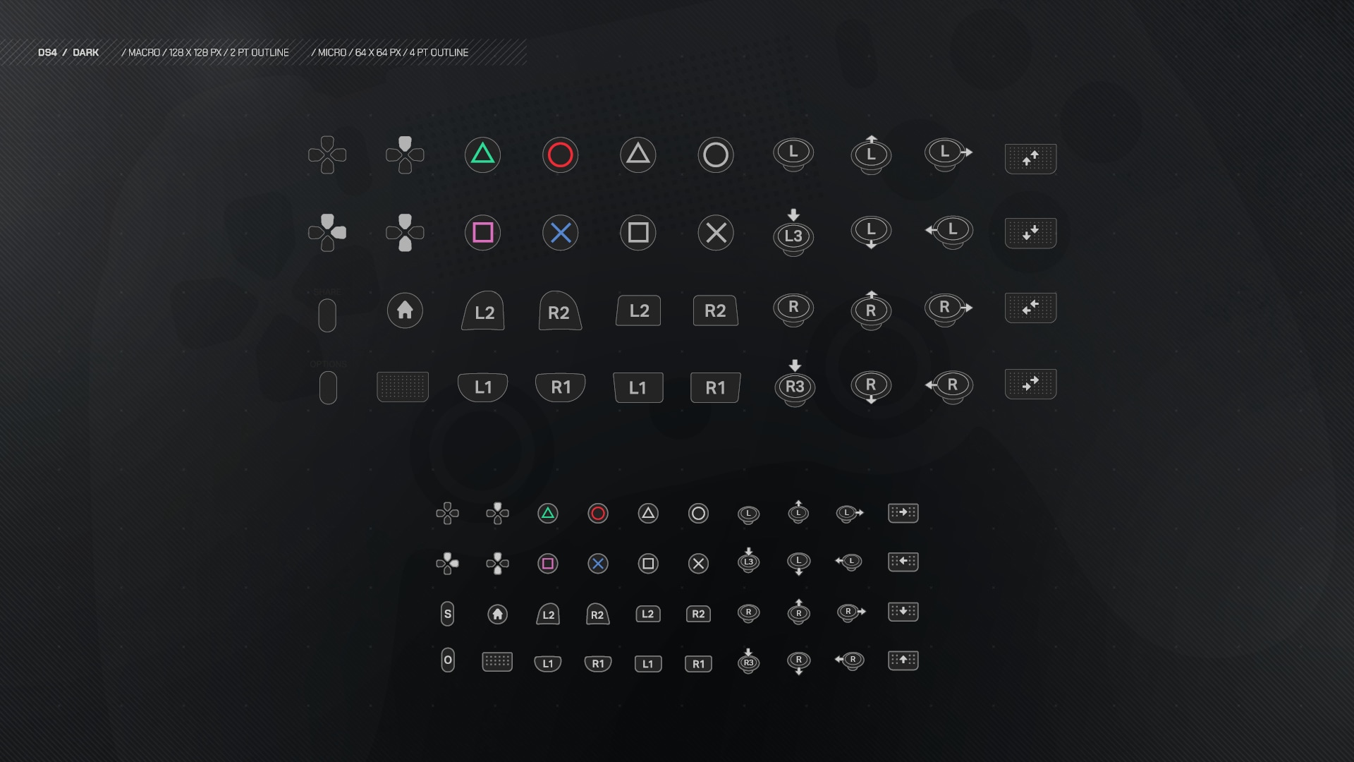 Controller Icon Pack: DS4 Only