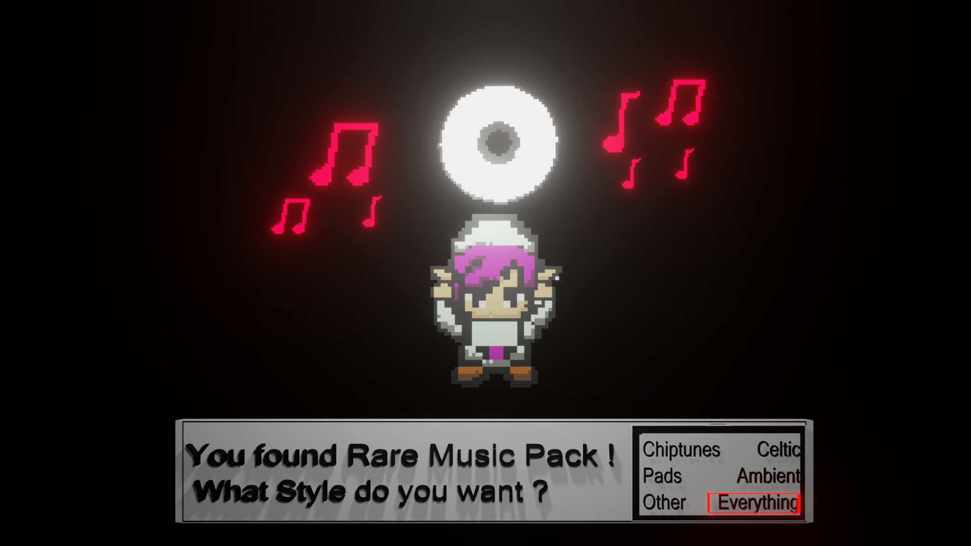 You Found a Rare Music Pack (various style)