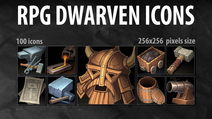 RPG Dwarven Icons