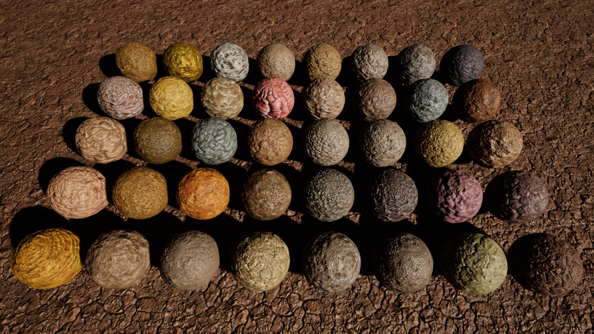 stylized cracked soil pbr materials