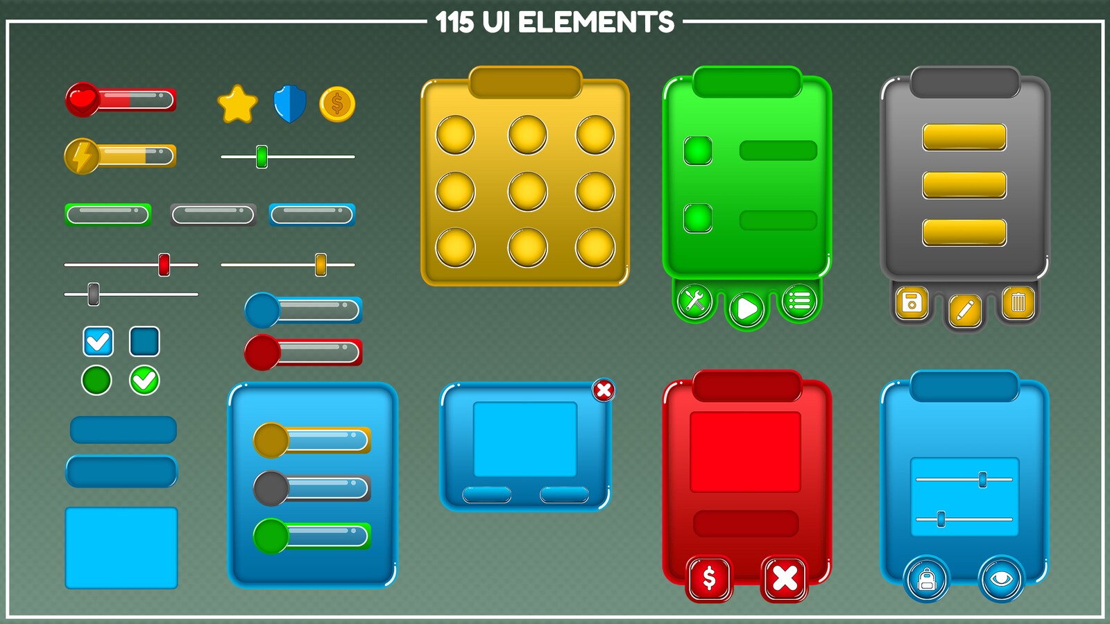 Cute GUI Pack in 2D Assets - UE Marketplace