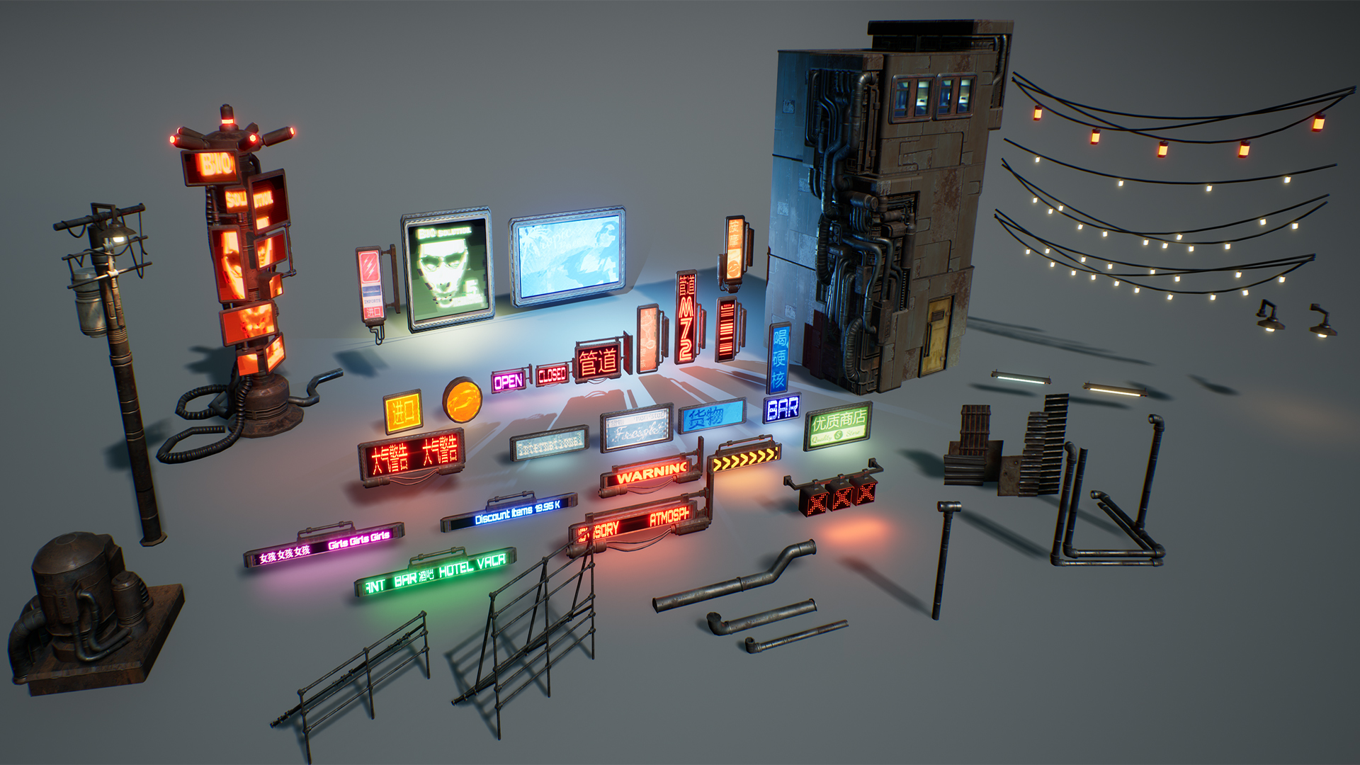 Modular CyberPunk City Asset Pack Modular CyberPunk City Asset Pack