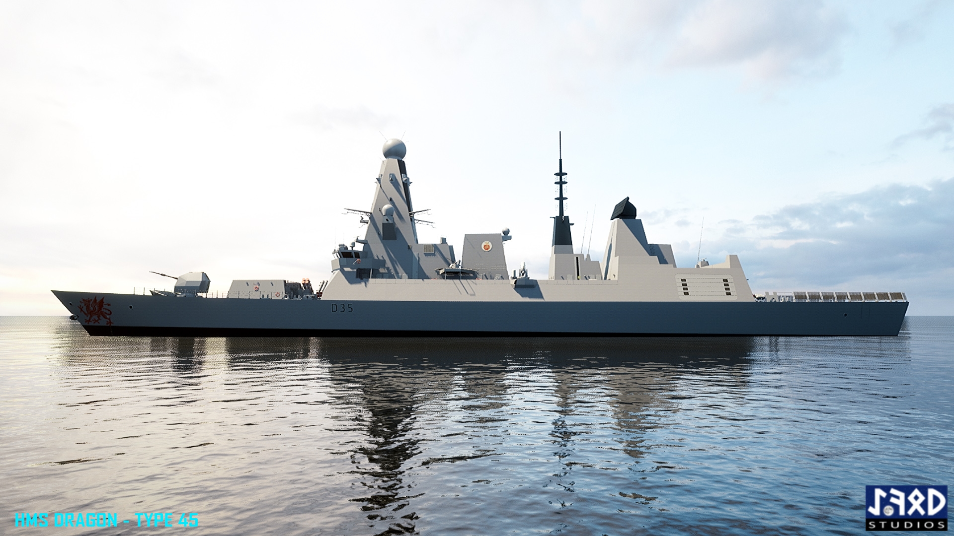 在道具创建的Type 45 Destroyer HMS DRAGON 虚幻引擎商城