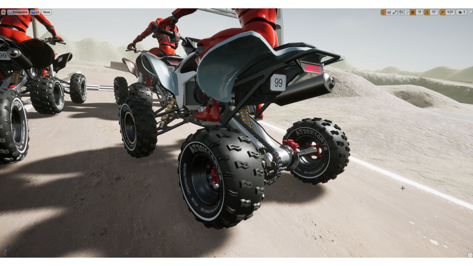 Physic Based ATV in Blueprints UE Marketplace