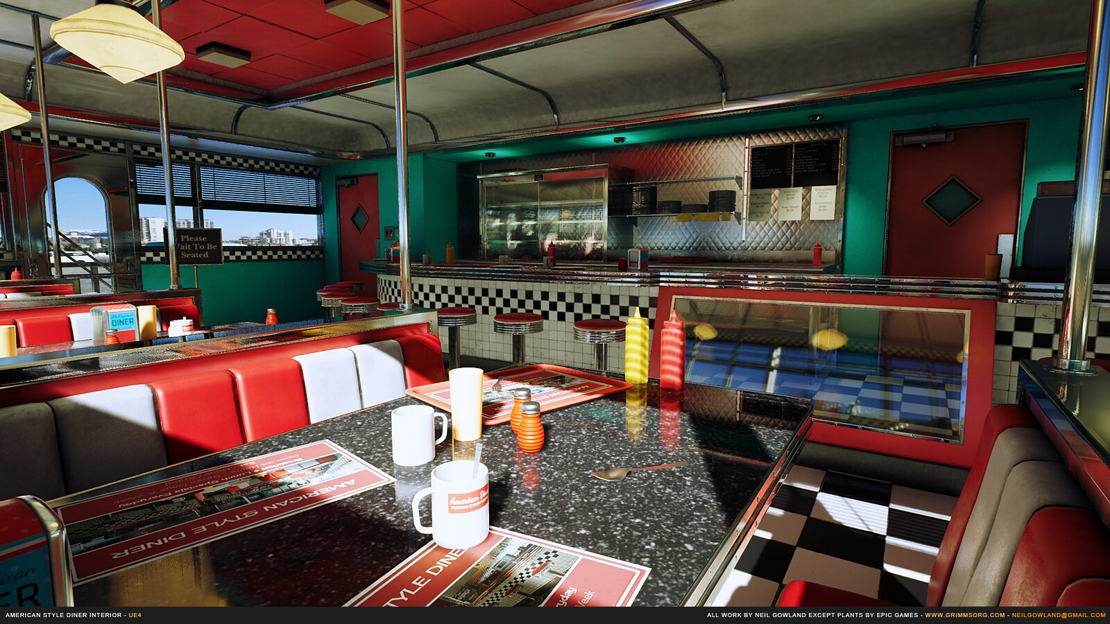 American Style Diner in Environments UE Marketplace