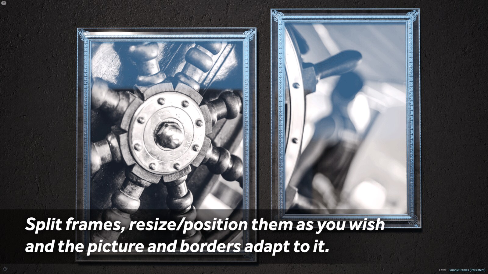 Dynamic Picture Frames in Architectural Visualization UE Marketplace