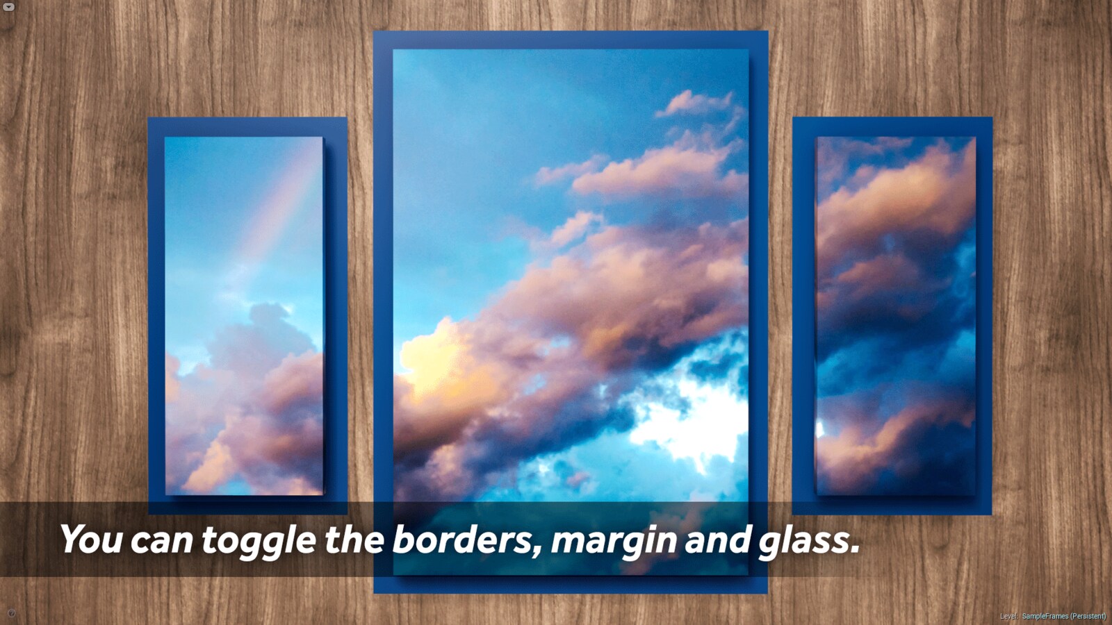 Dynamic Picture Frames in Architectural Visualization UE Marketplace