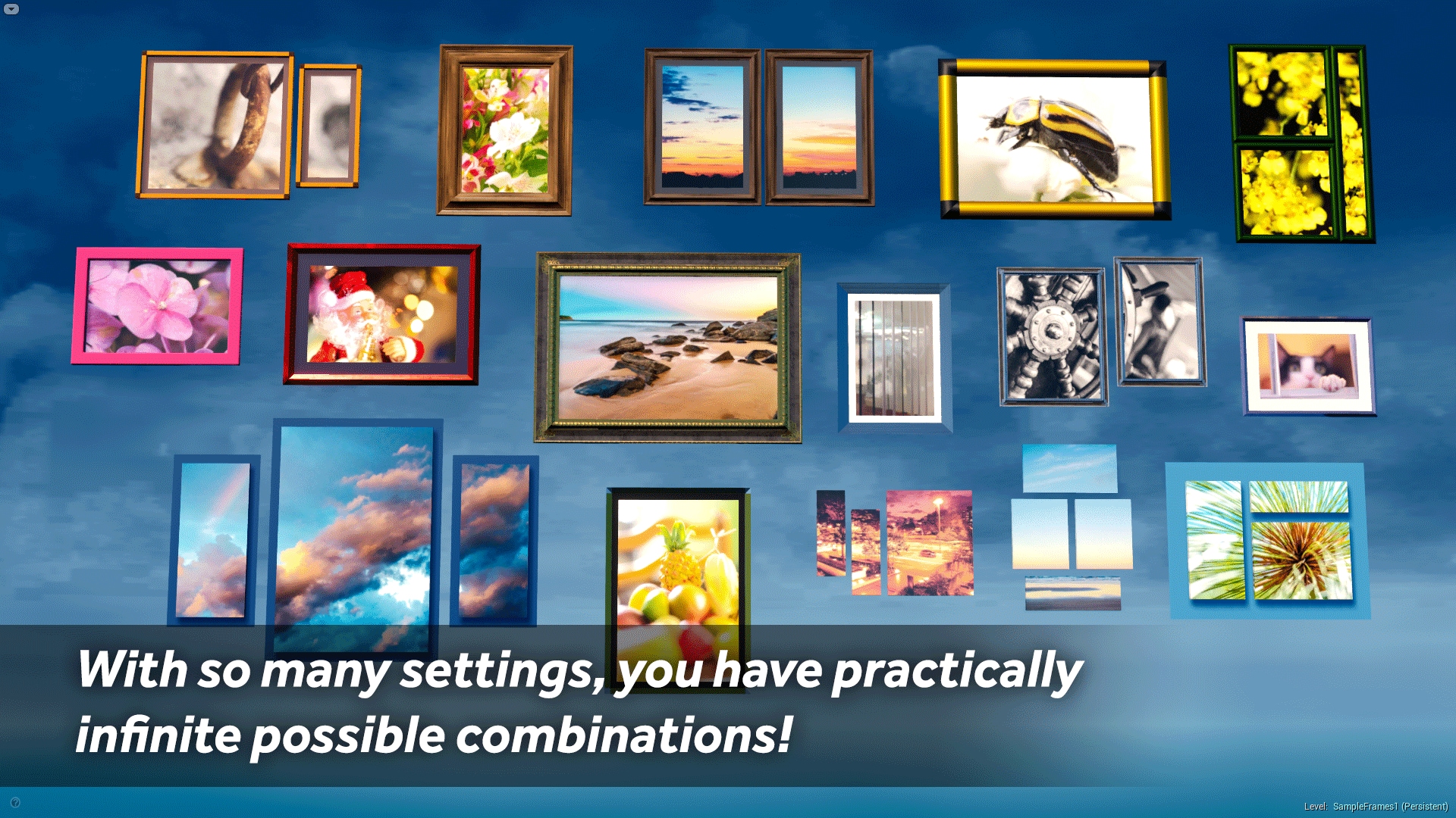 Dynamic Picture Frames in Architectural Visualization UE Marketplace