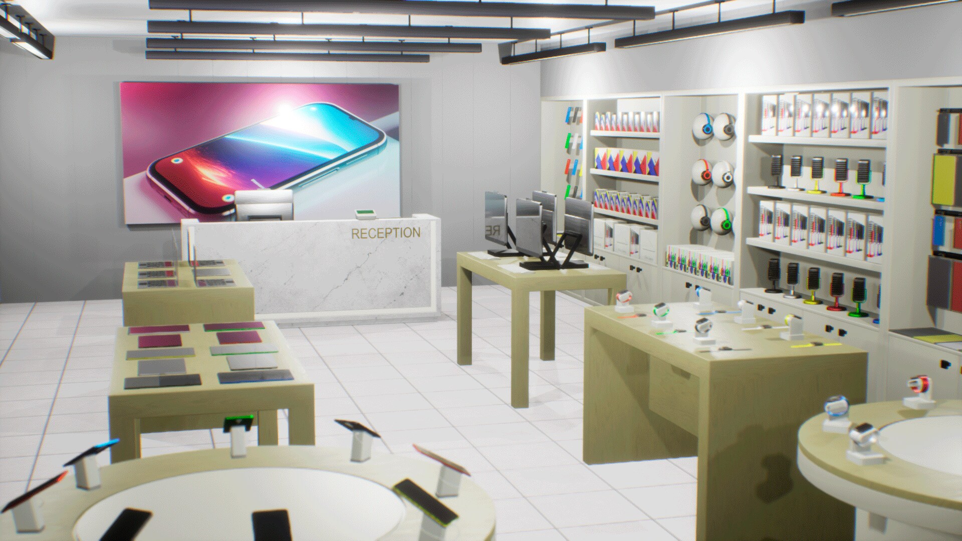 Electronic store pavilion in Environments UE Marketplace