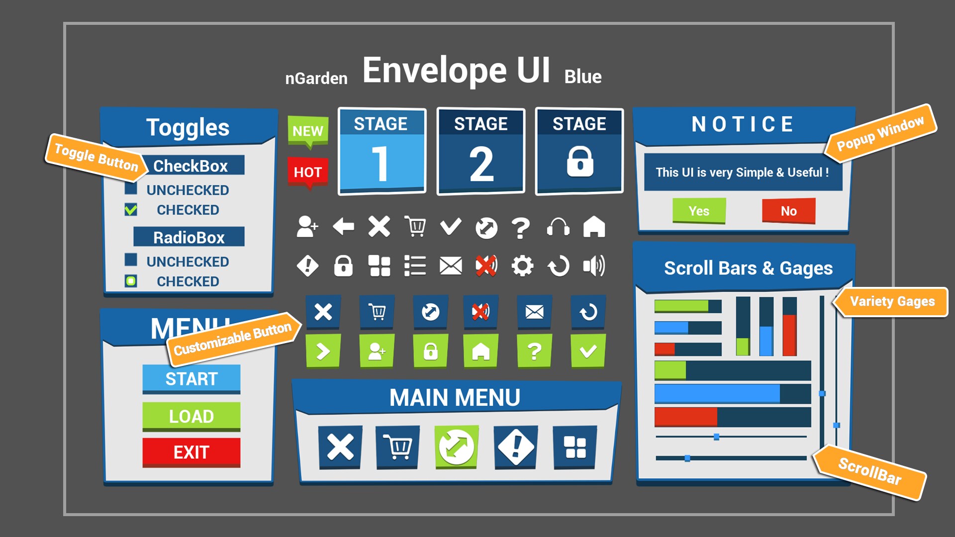 nGarden Envelope UI in 2D Assets - UE Marketplace