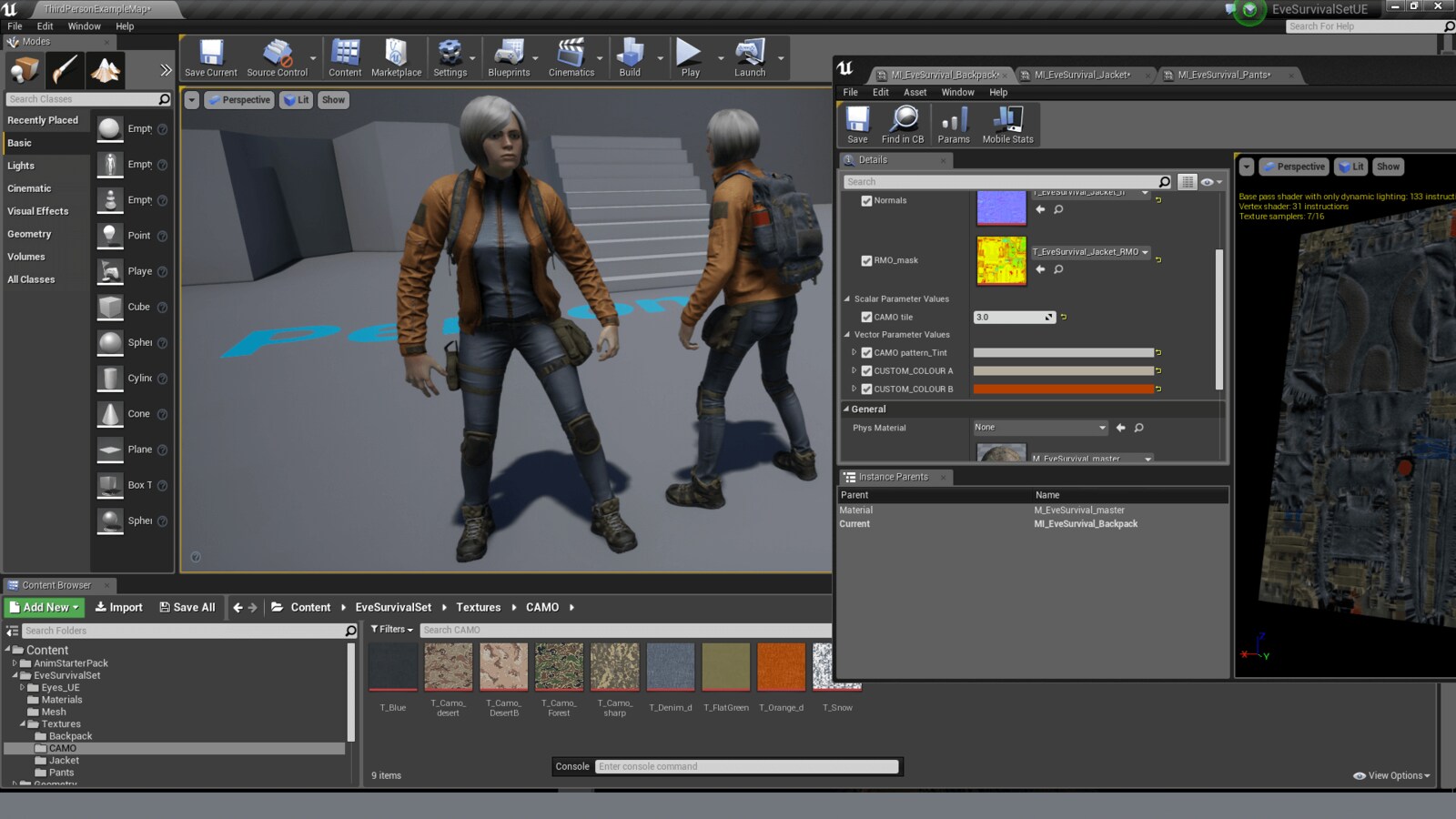 Eve Survival Set in Characters UE Marketplace