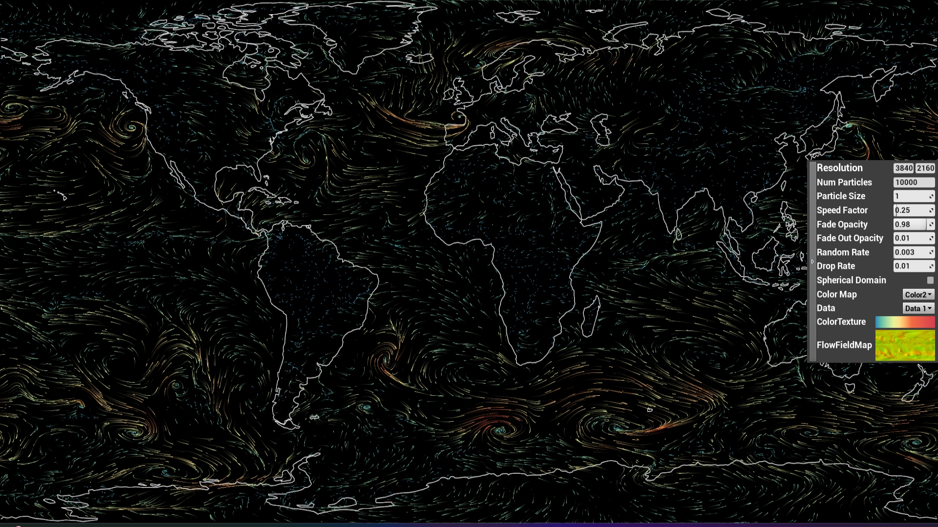 Vector Flow Field 2D