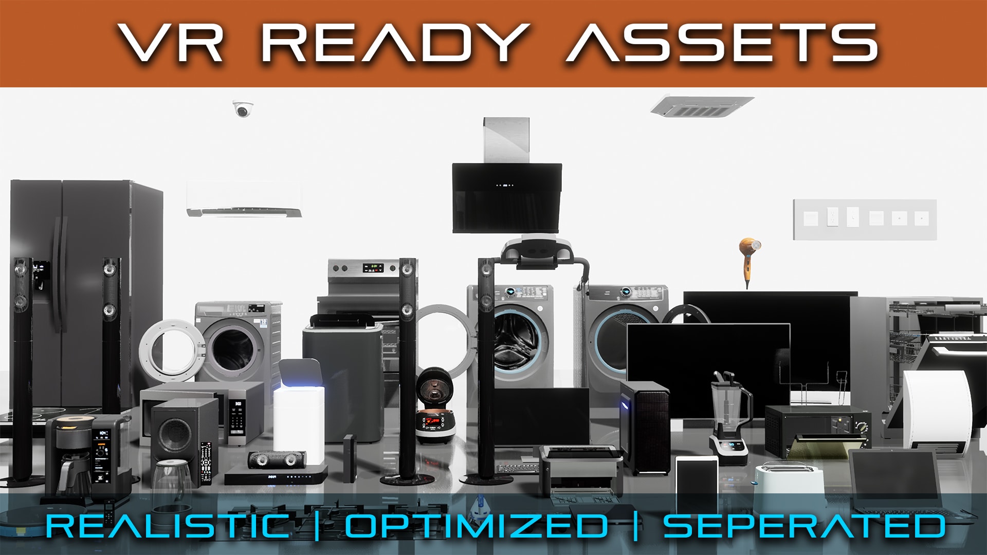 ELECTRONIC INTERIOR - furniture, interior, vr, industrial, realistic, prop
