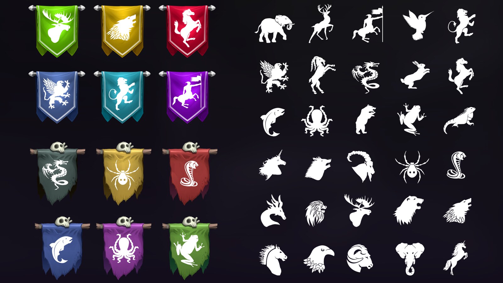 Fantasy Banners in 2D Assets UE Marketplace