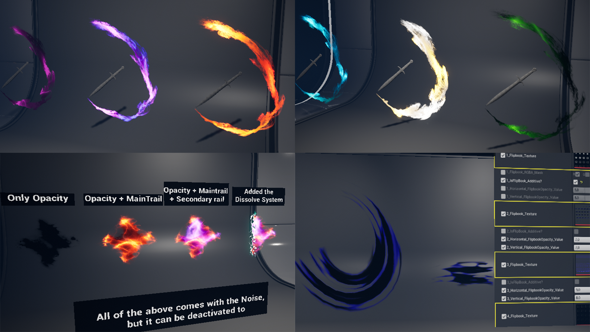 Master Flipbook Material for VFX in Visual Effects UE Marketplace